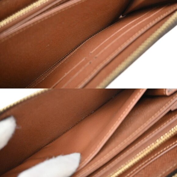LOUIS VUITTON Long Zippy Wallet Monogram Leather Brown France M60017 30EF673 - Picture 12 of 15